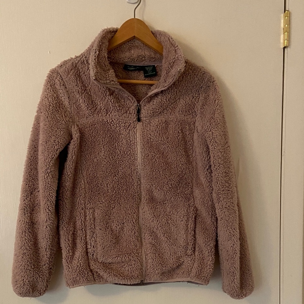 Women's Plush Teddy Jacket in Soft Brown